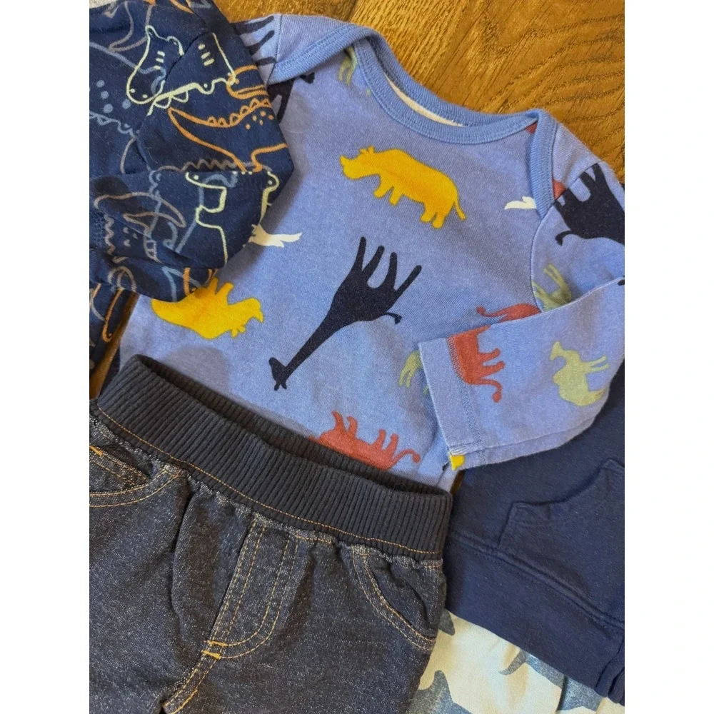 Baby Boy 3 Months Outfits Lot Jeans Pants Bodysuits Shirts Jacket Hoodie Clothes
